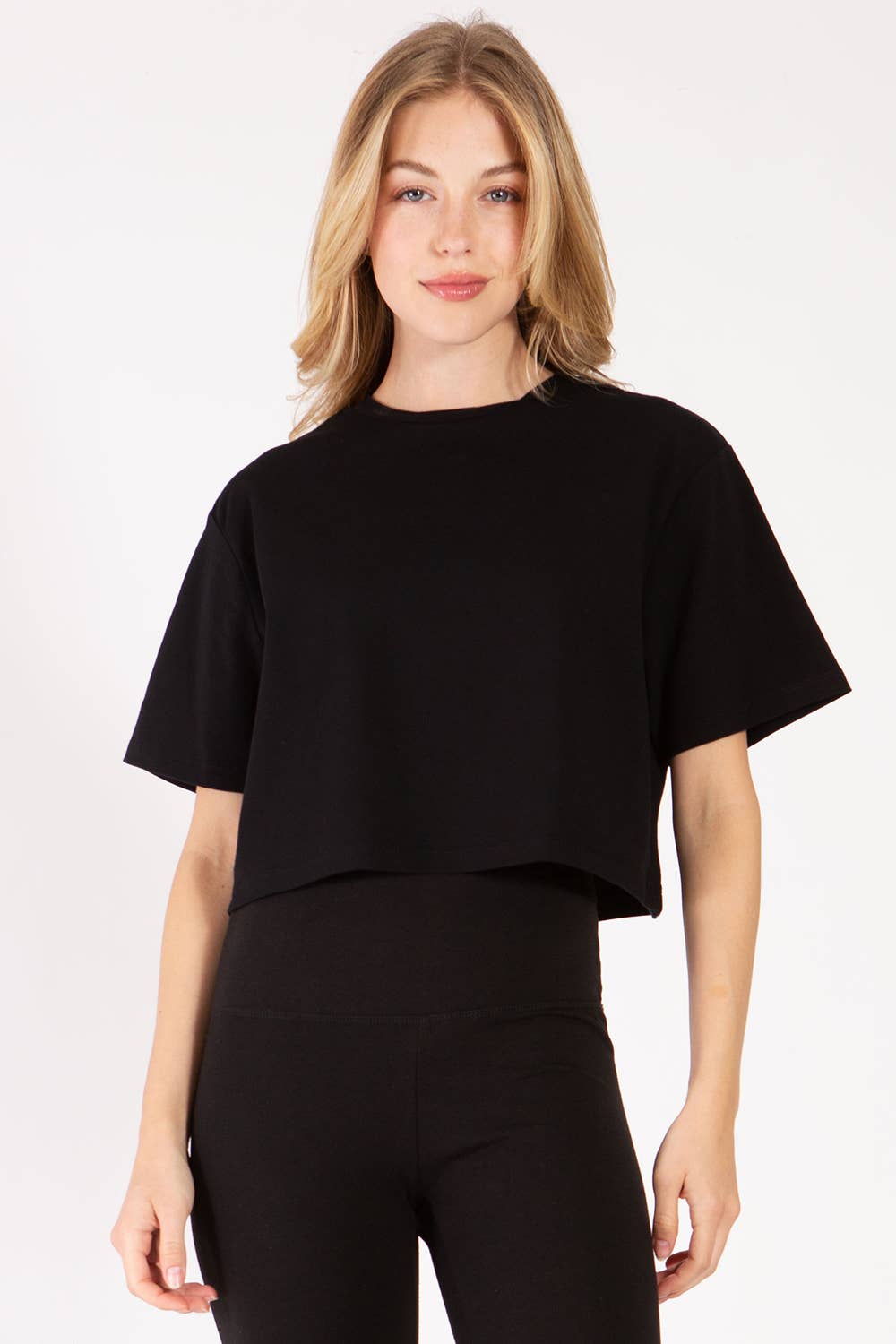 Cotton lycra over size cropped t shirts with loose fit