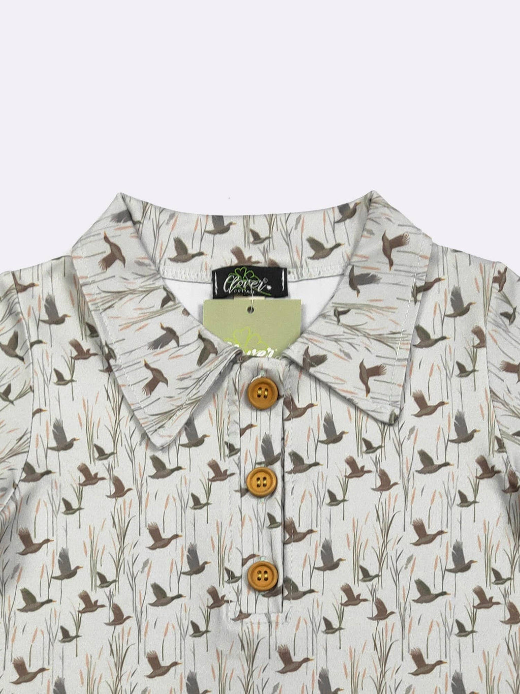 Duck Flight Boy Collar Shirt