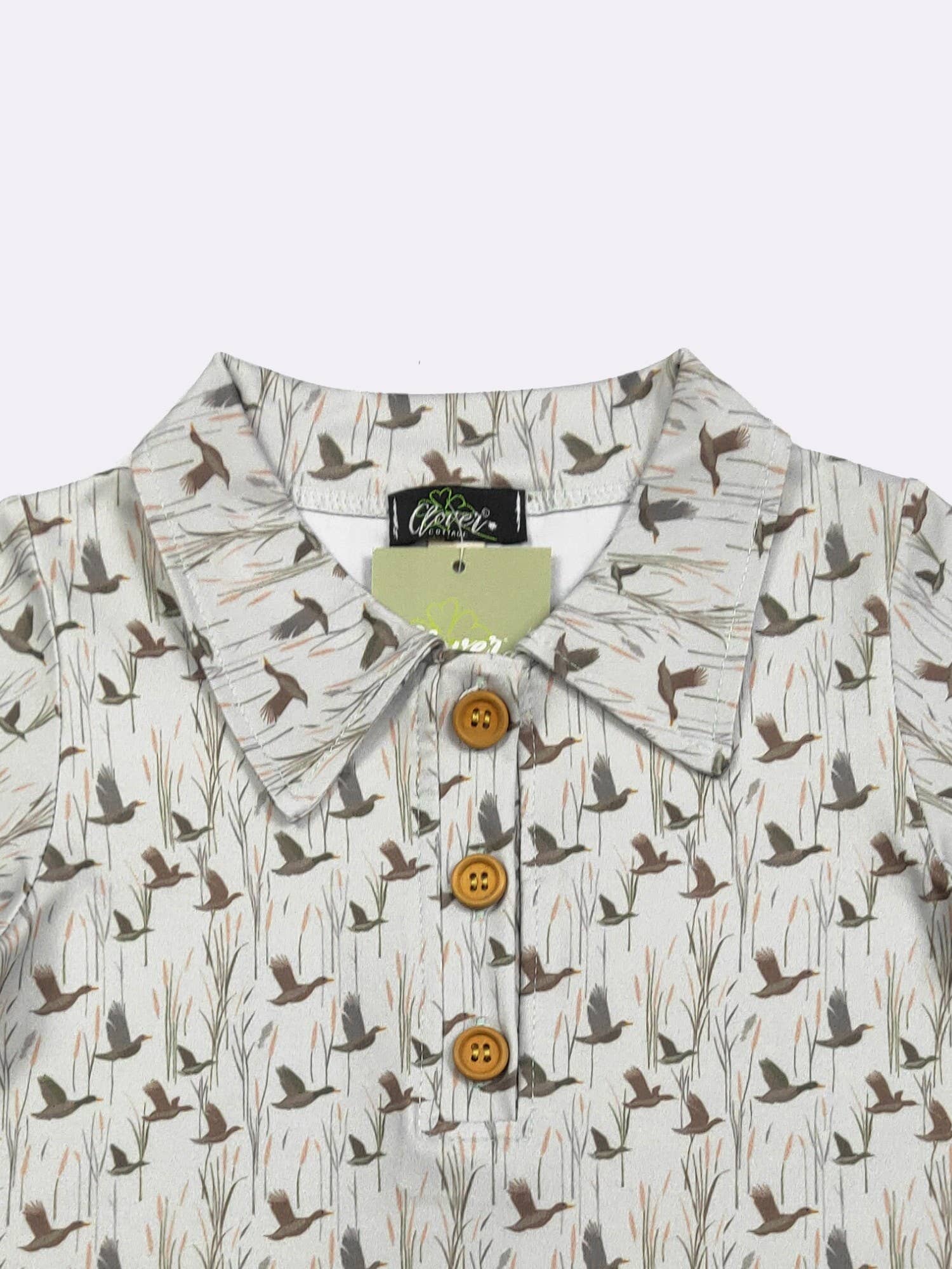Duck Flight Boy Collar Shirt