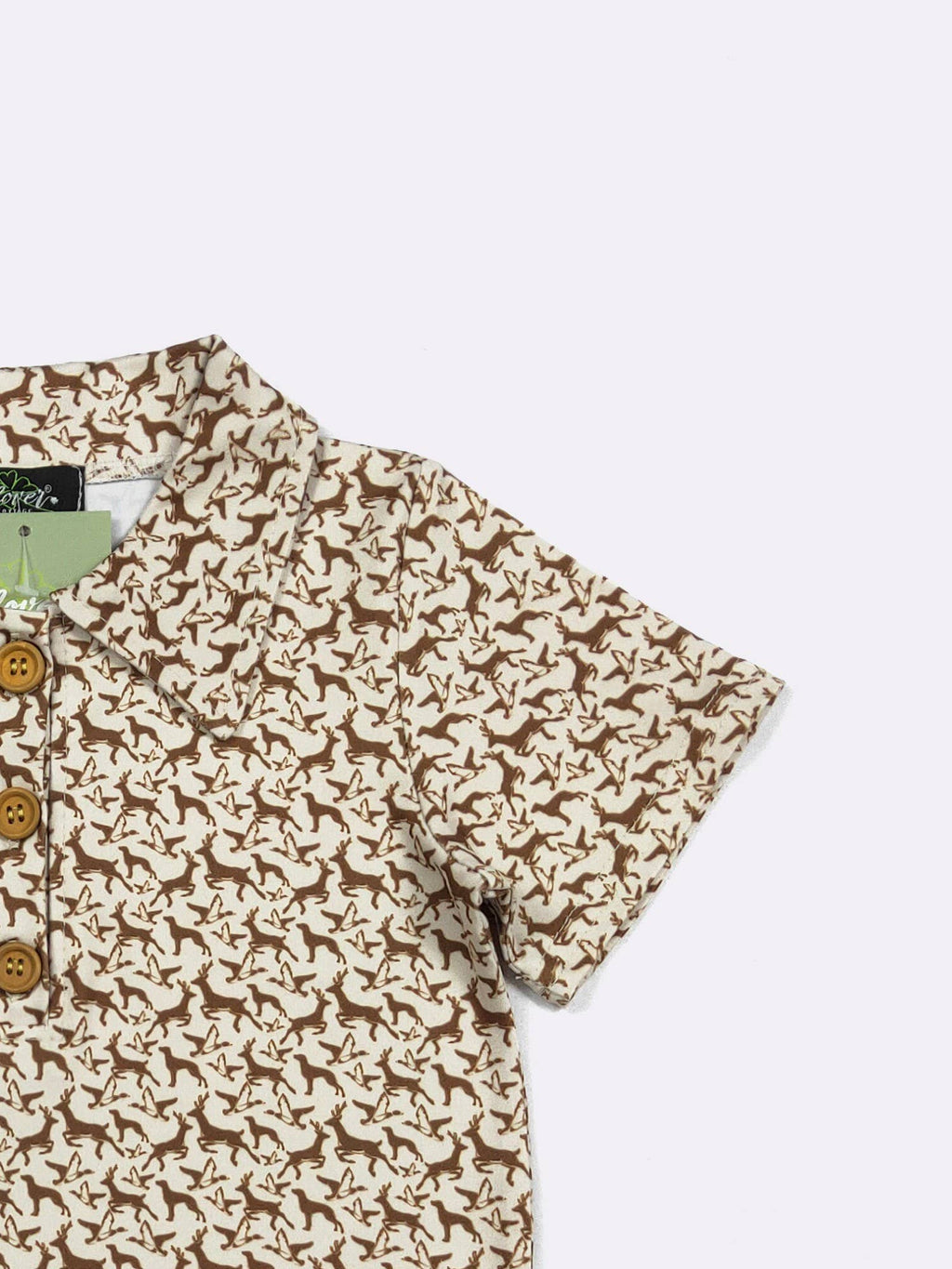 Bucks N Ducks Boy Collar Shirt