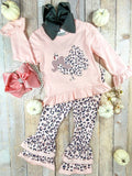 Animal Print Turkey Bell Bottom Set