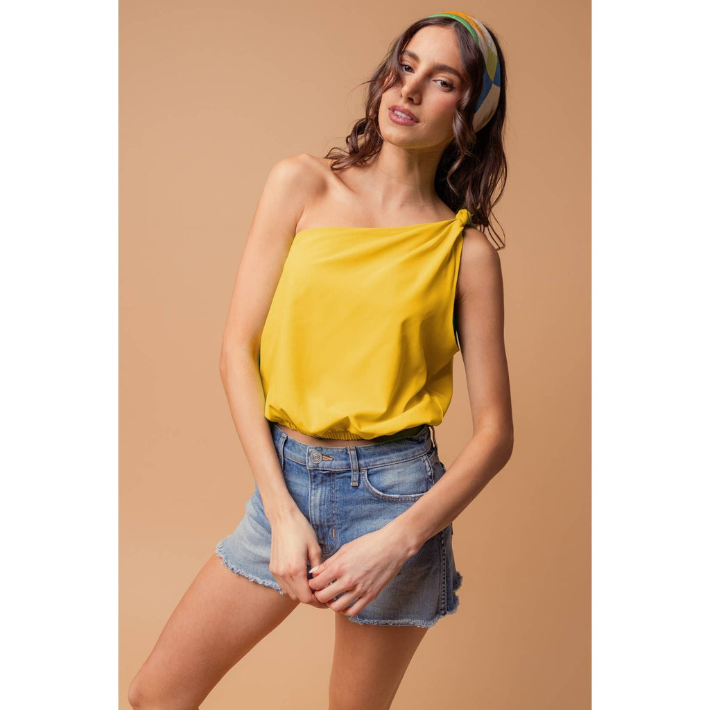 Malibu Nights One-Shoulder Blouse