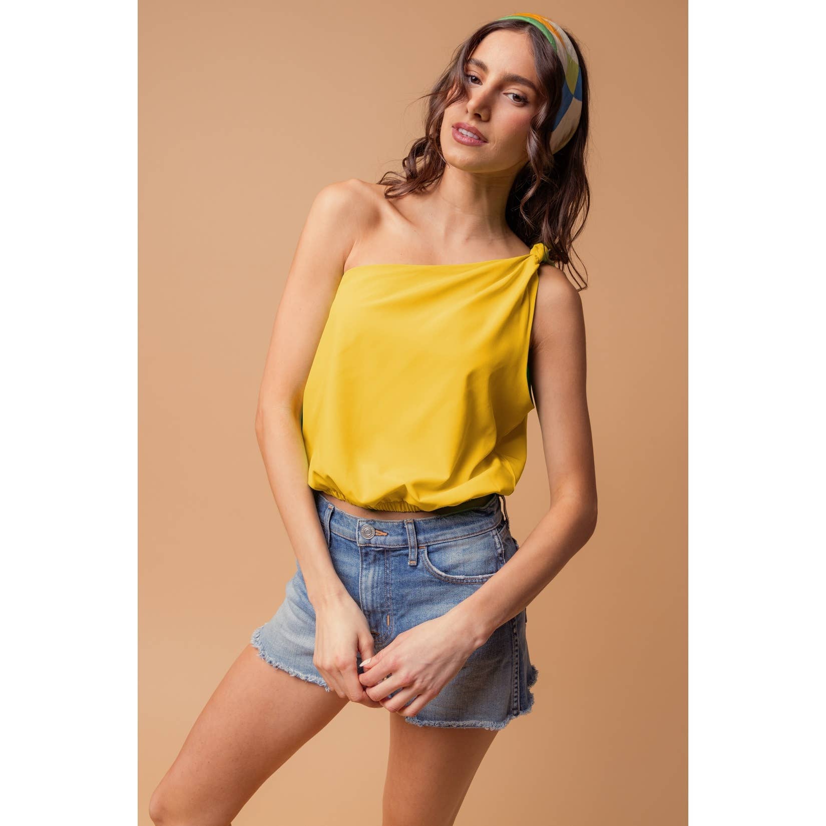 Malibu Nights One-Shoulder Blouse