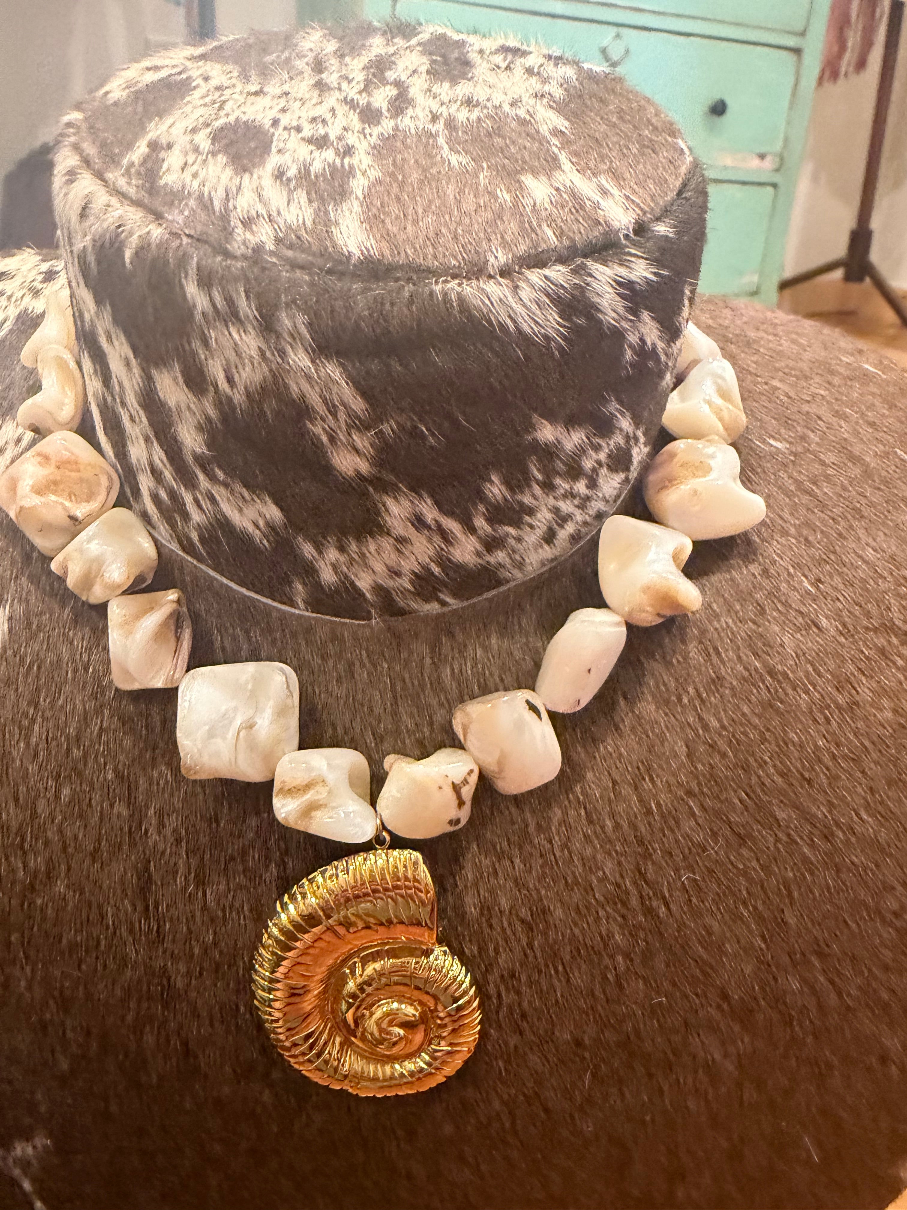Golden Coast Shell Necklace