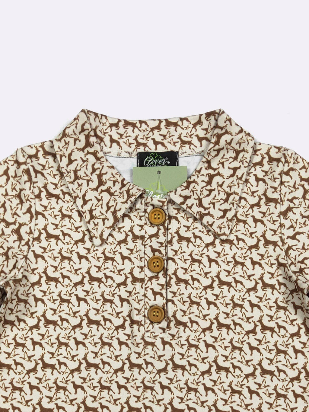 Bucks N Ducks Boy Collar Shirt