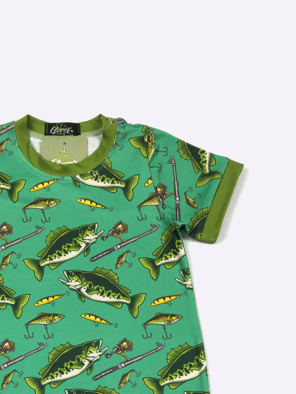 Reelin' in Green Boy Romper