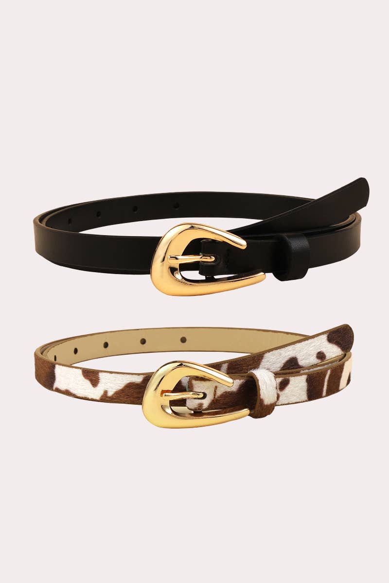 Teardrop Pin Buckle Fashion Belt