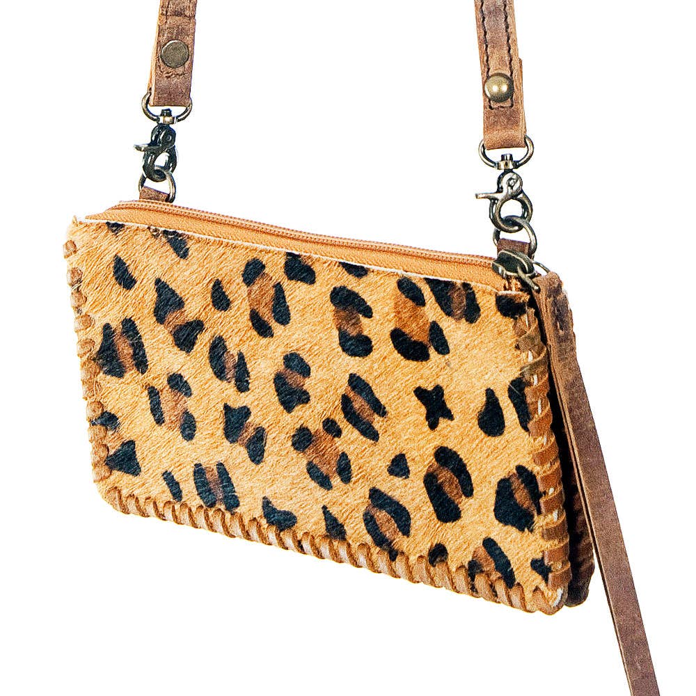 Wild West Leopard Crossbody Wallet