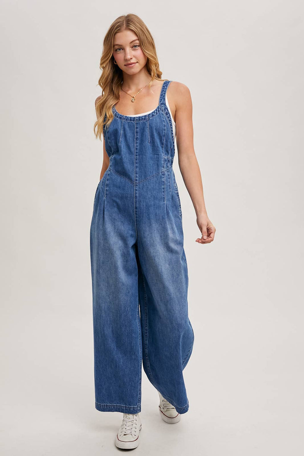 DENIM OVERALL JUMPSUIT