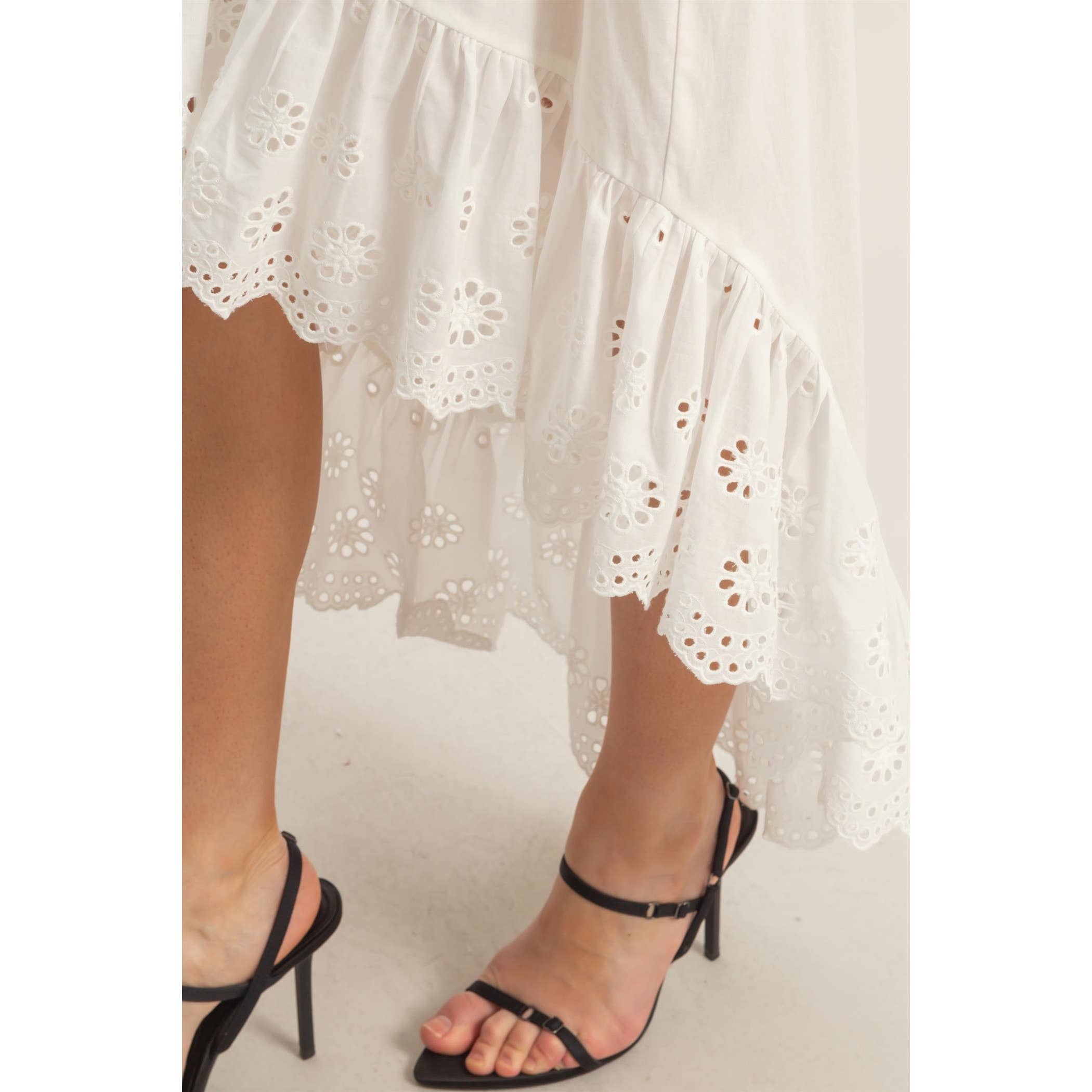 Off Shoulder Smocked Dress