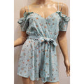 Curvy Blush Bloom Floral Romper