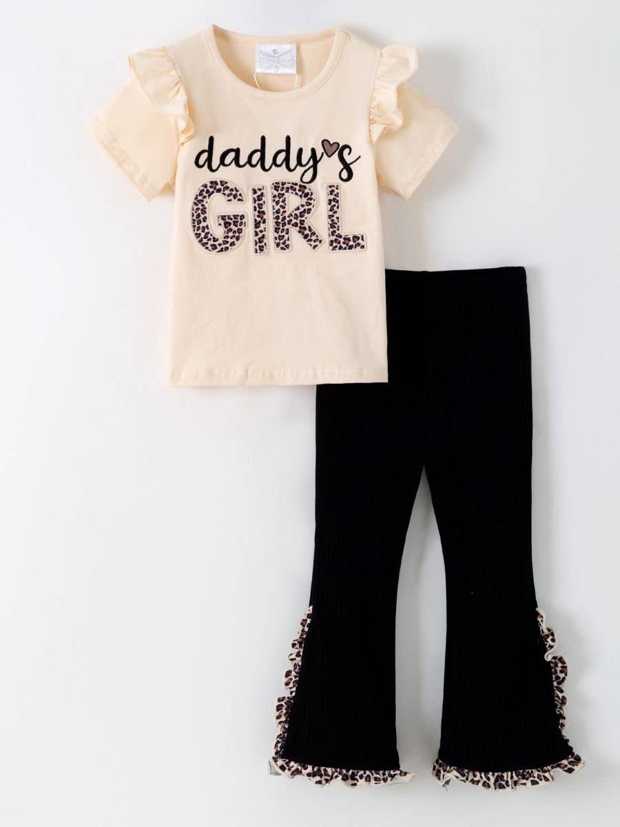 Daddy's Girl Leopard Flare Set