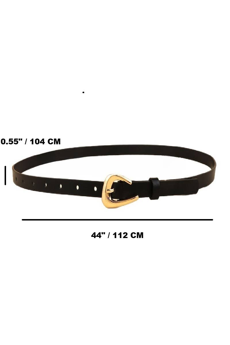 Teardrop Pin Buckle Fashion Belt