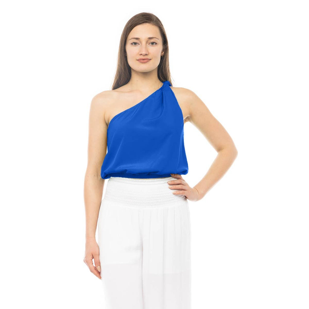 Malibu Nights One-Shoulder Blouse