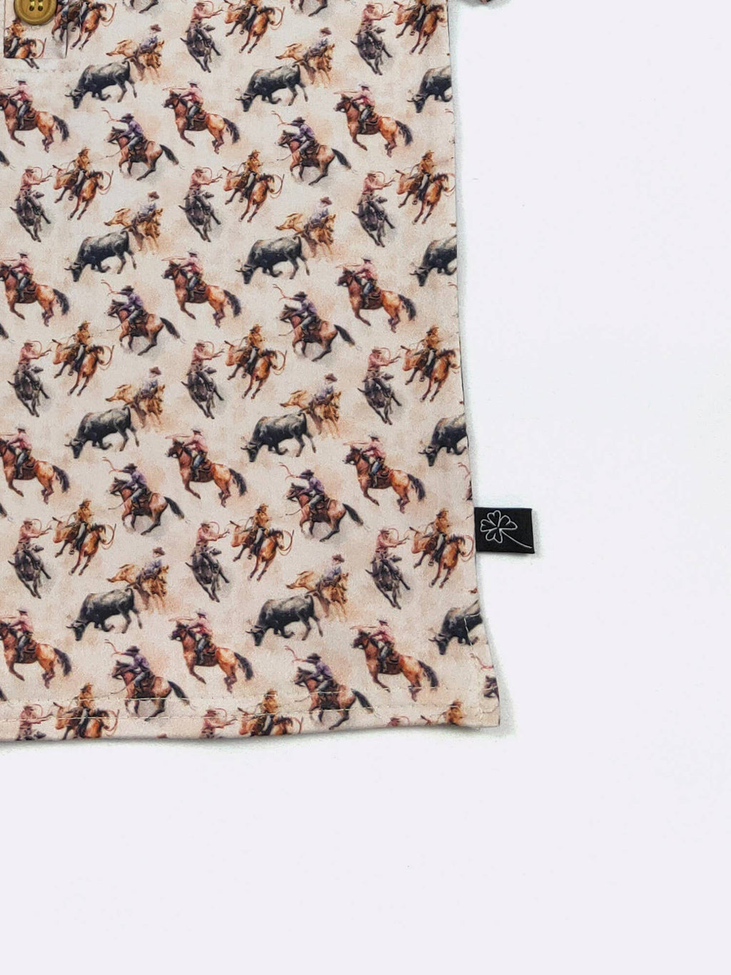 Roping Bulls Boy Collar Shirt