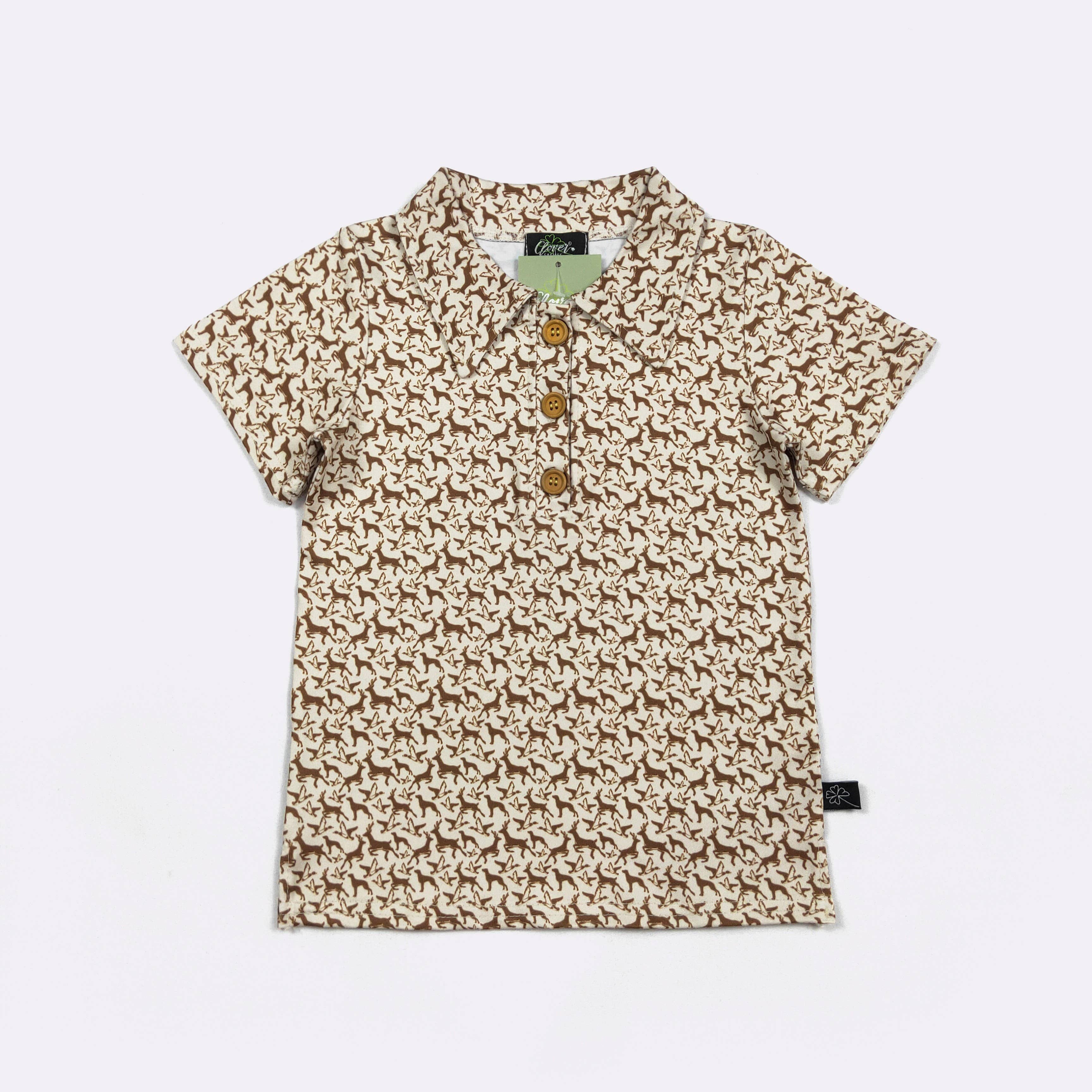 Bucks N Ducks Boy Collar Shirt