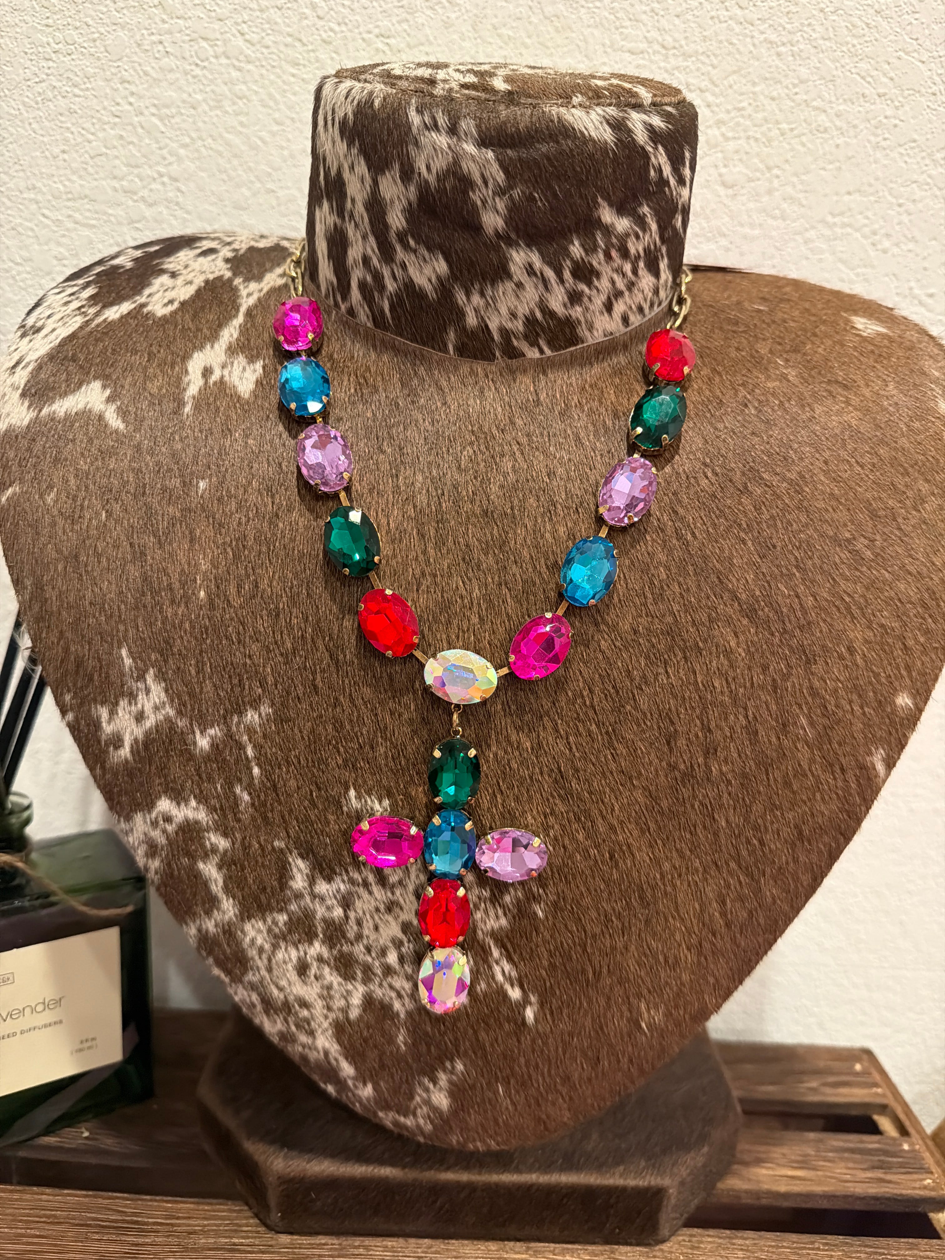 Southern Sparkle Cross Necklace