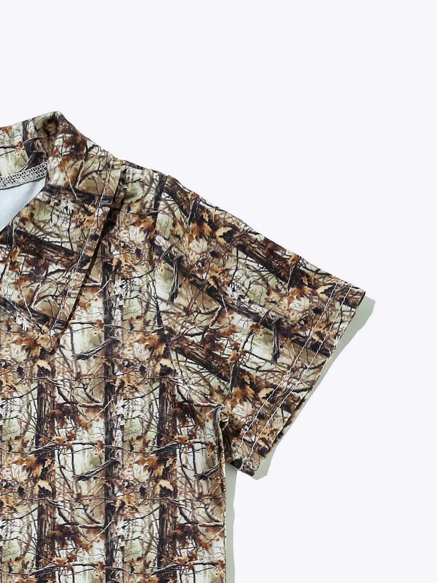Tree Camo Boy Collar Shirt