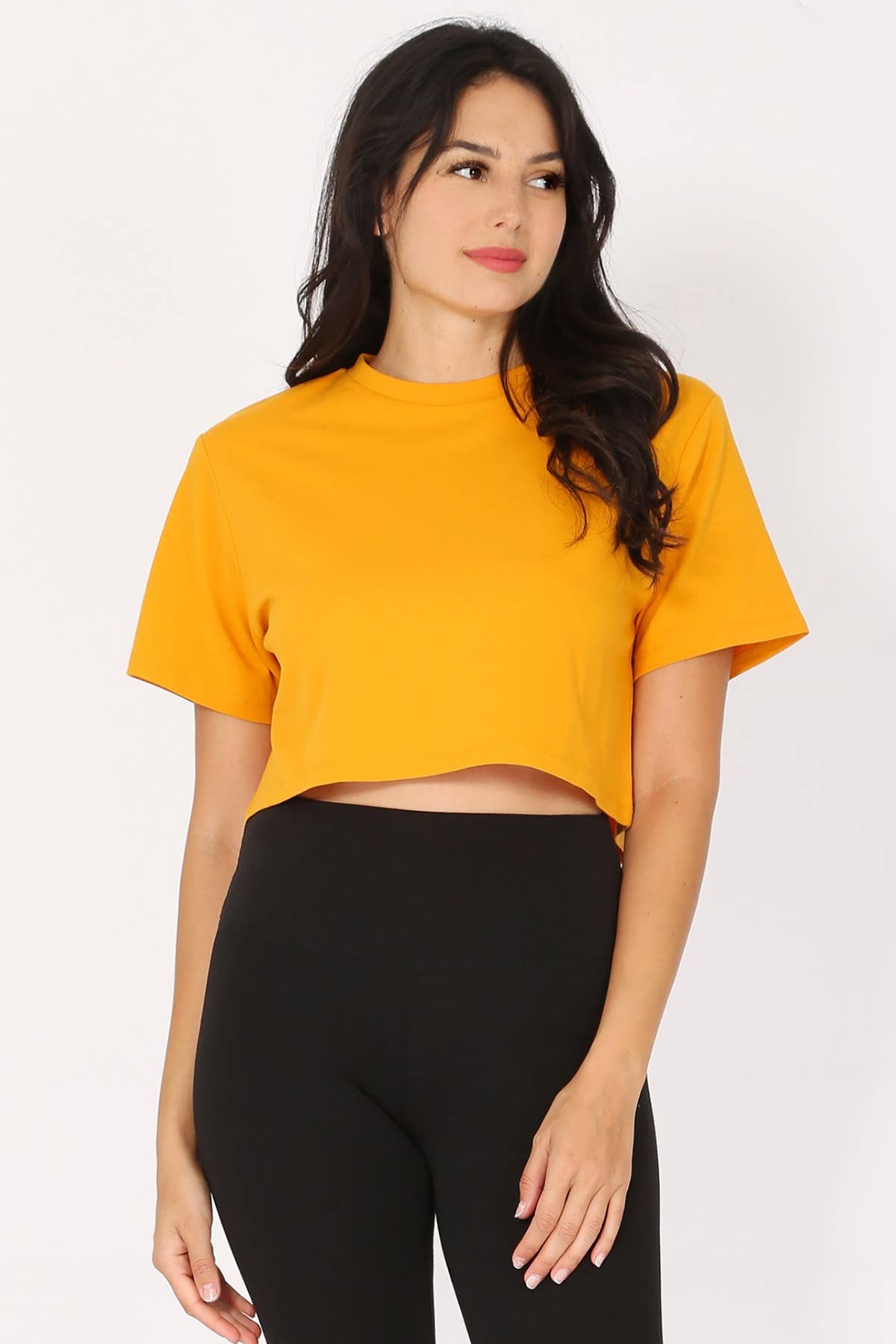 Cotton lycra over size cropped t shirts with loose fit