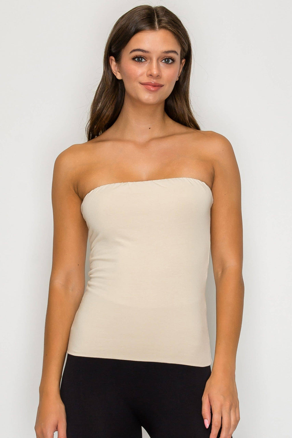 Double Layered Long Tube Top