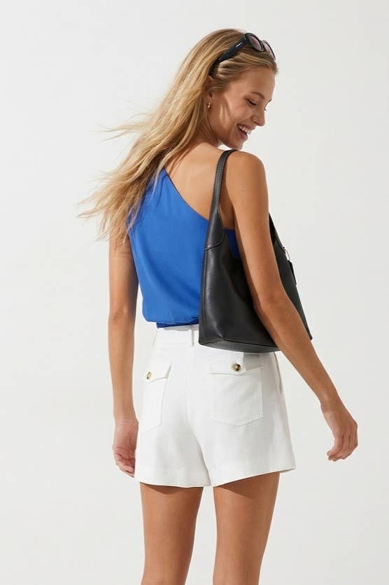 Malibu Nights One-Shoulder Blouse