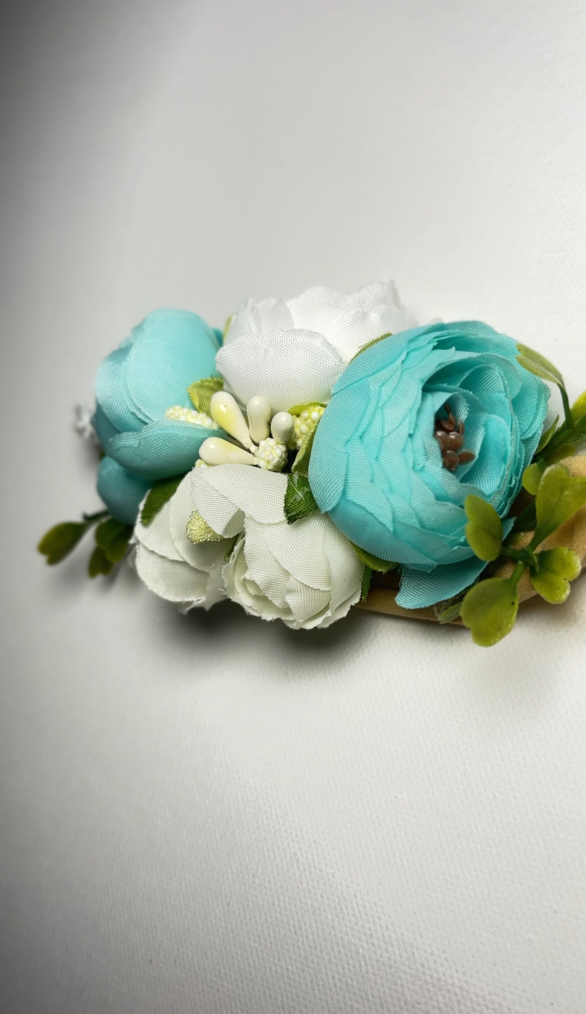 Aquamarine Blooms Headband