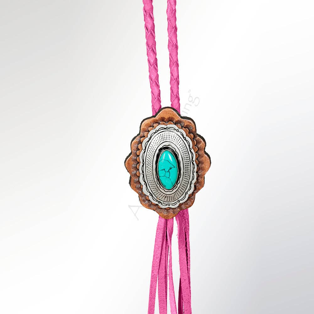 Pink Prairie Concho Necklace