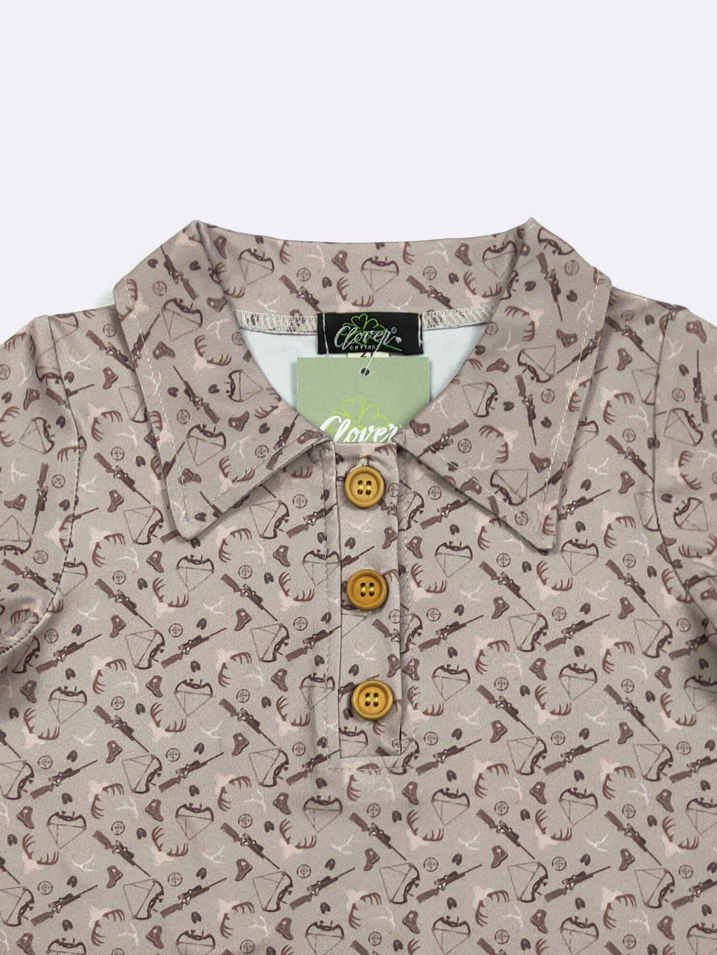 Deer Hunt Boy Collar Shirt