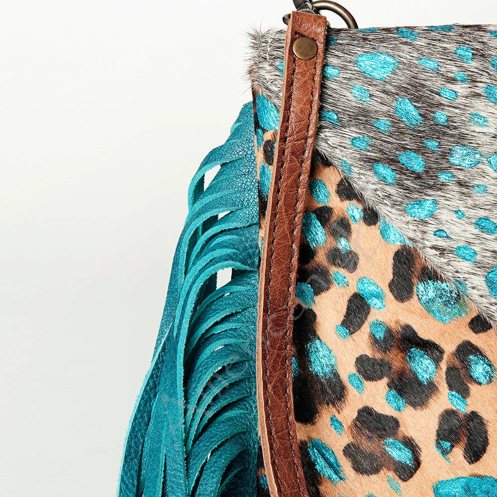 Turquoise Trails Leopard Crossbody