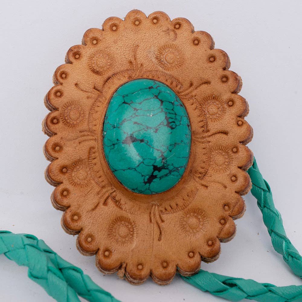 🤠 Desert Turquoise Concho Necklace