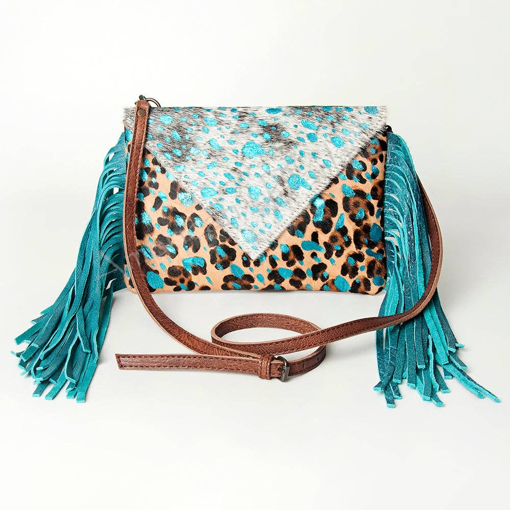 Turquoise Trails Leopard Crossbody