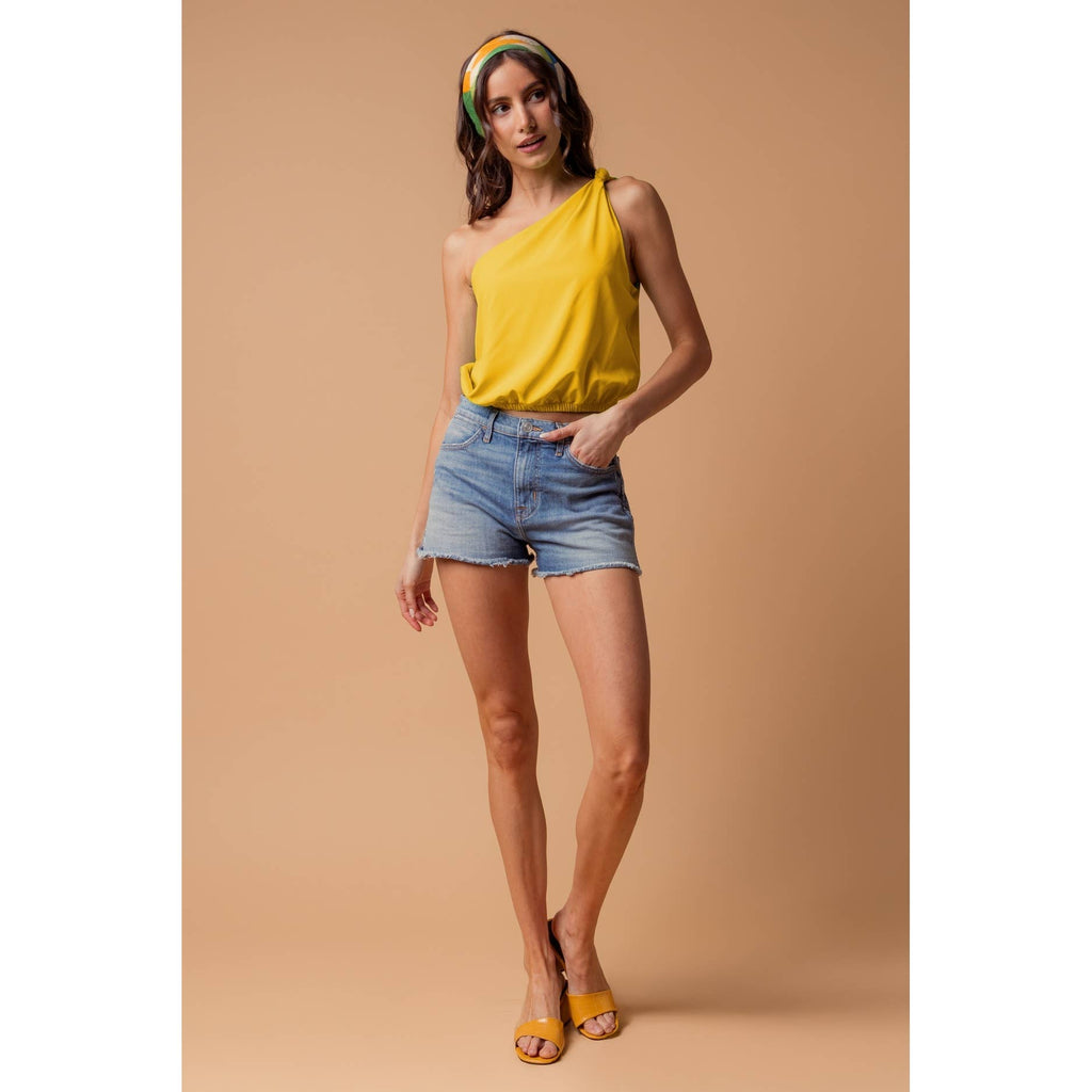 Malibu Nights One-Shoulder Blouse