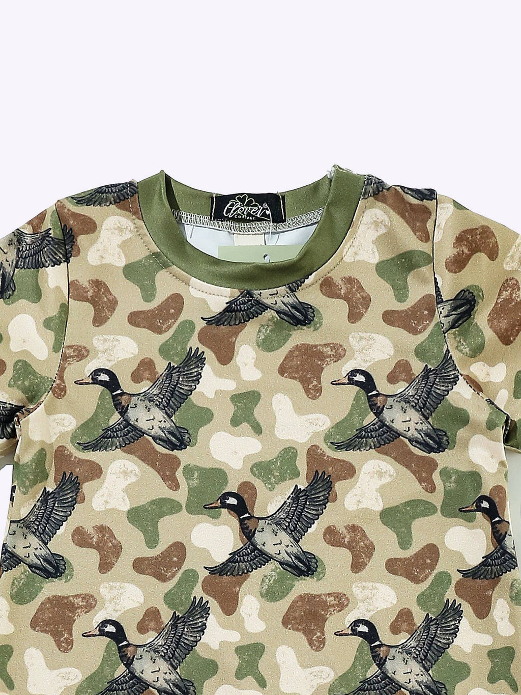 Camo Duck Boy Romper