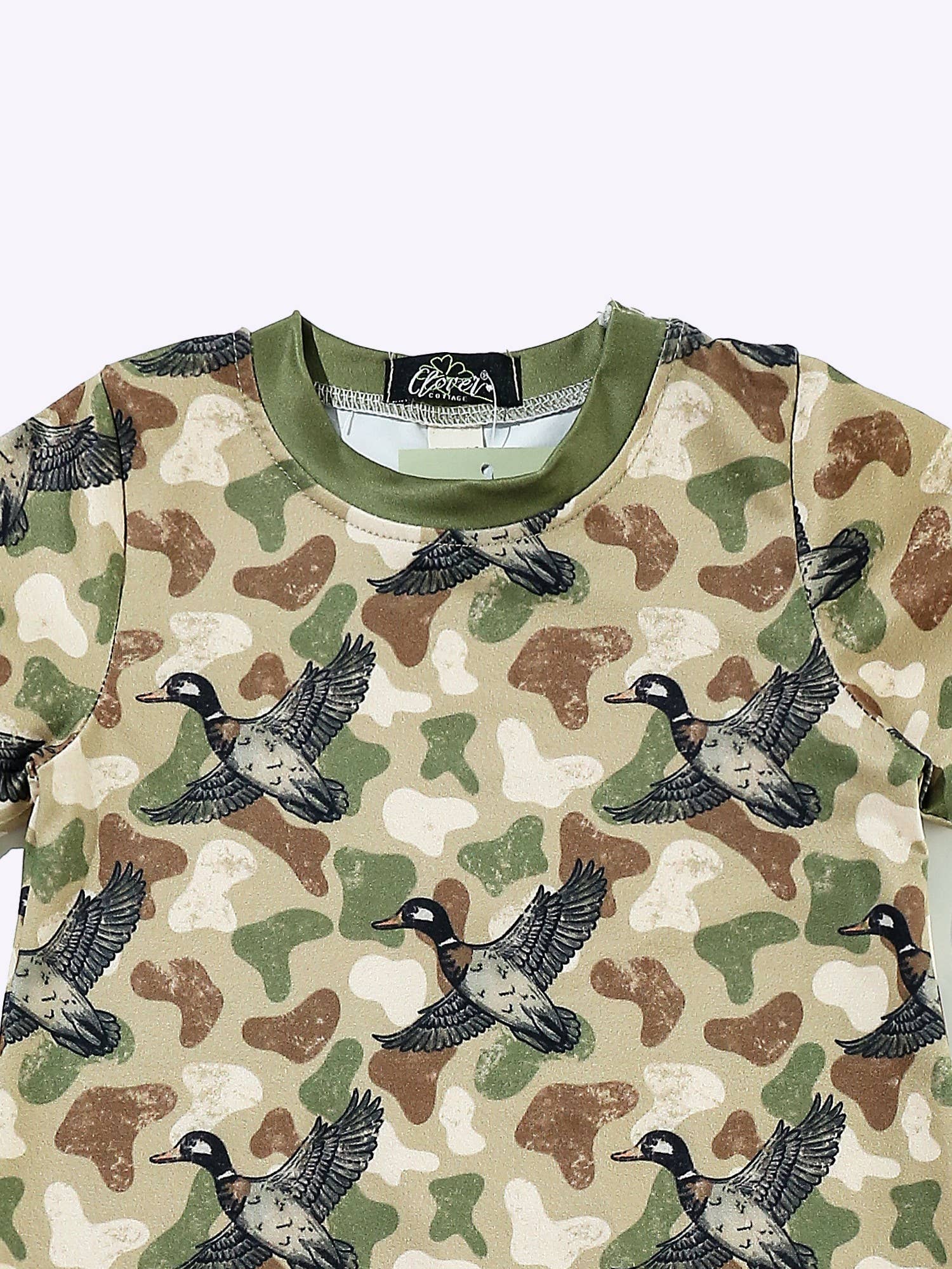 Camo Duck Boy Romper