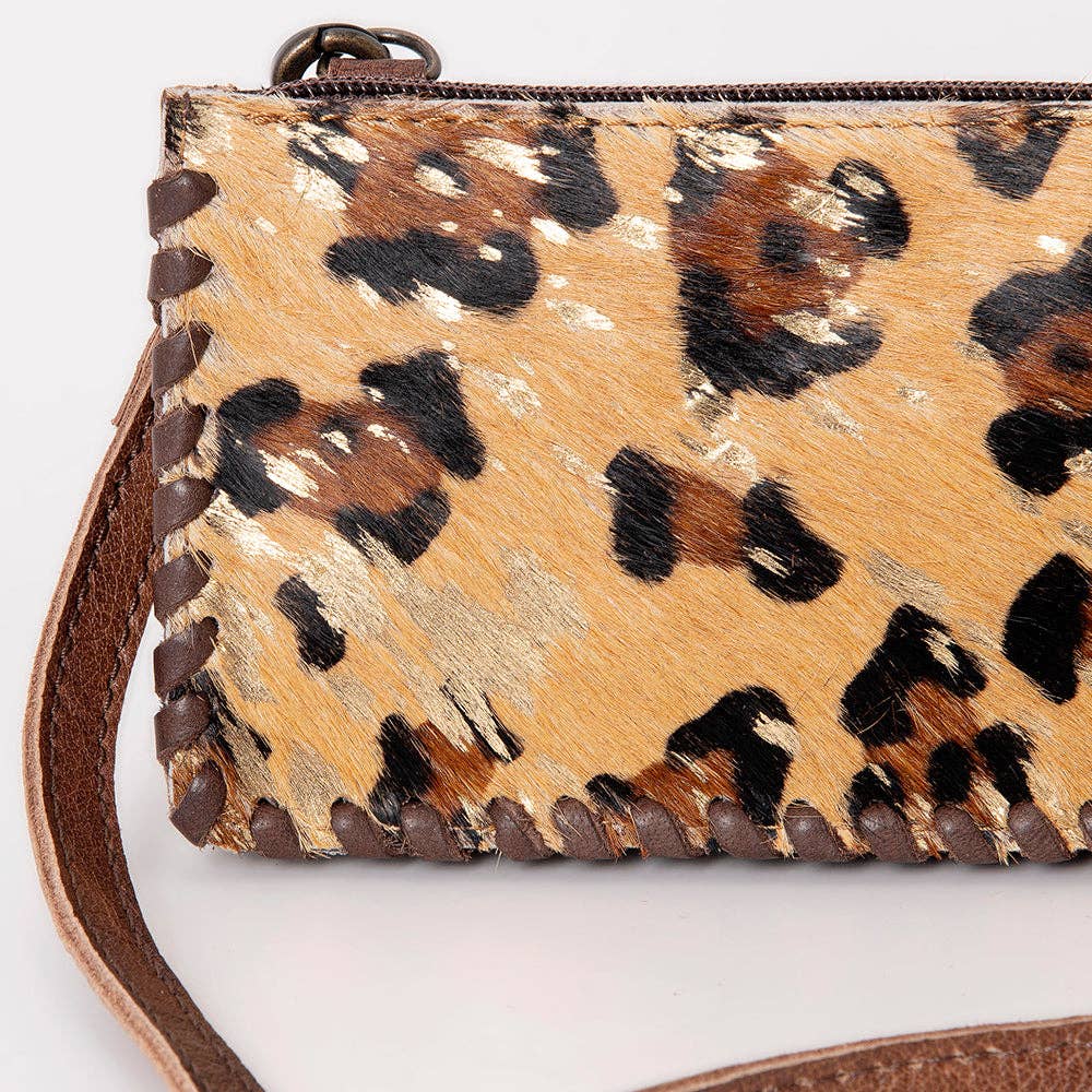 Wild West Leopard Crossbody Wallet