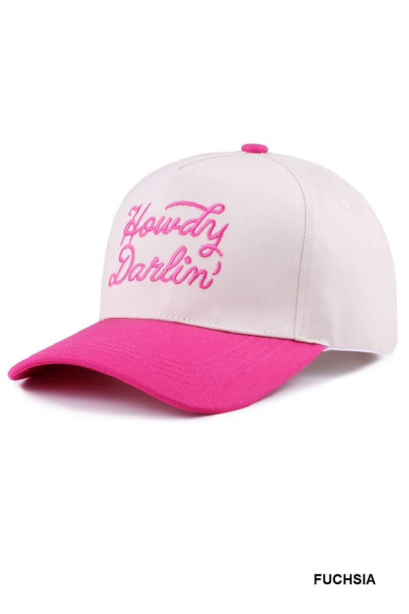 Howdy Darlin Two-tone Canvas Cotton Cap