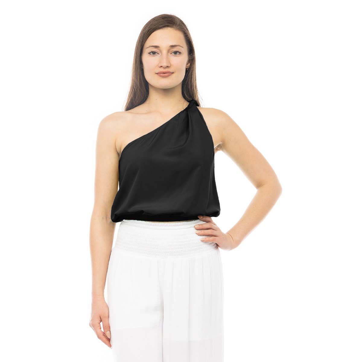 Malibu Nights One-Shoulder Blouse