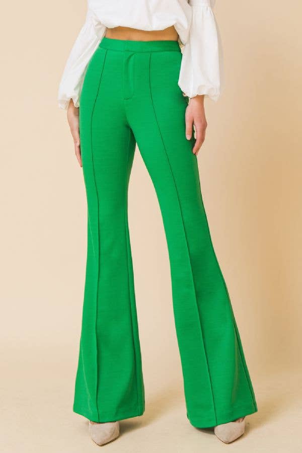 Emerald Envy Flare Pants