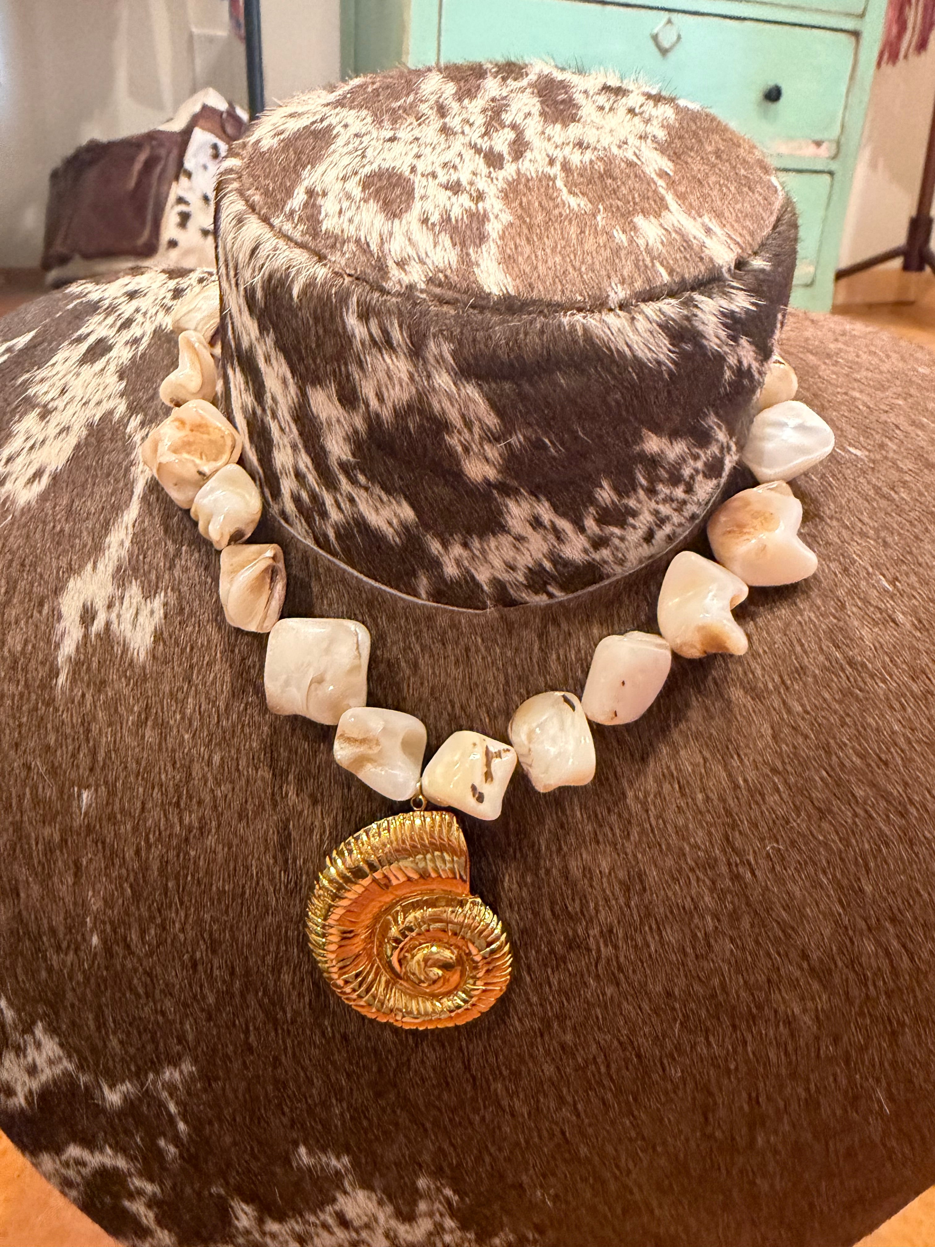 Golden Coast Shell Necklace