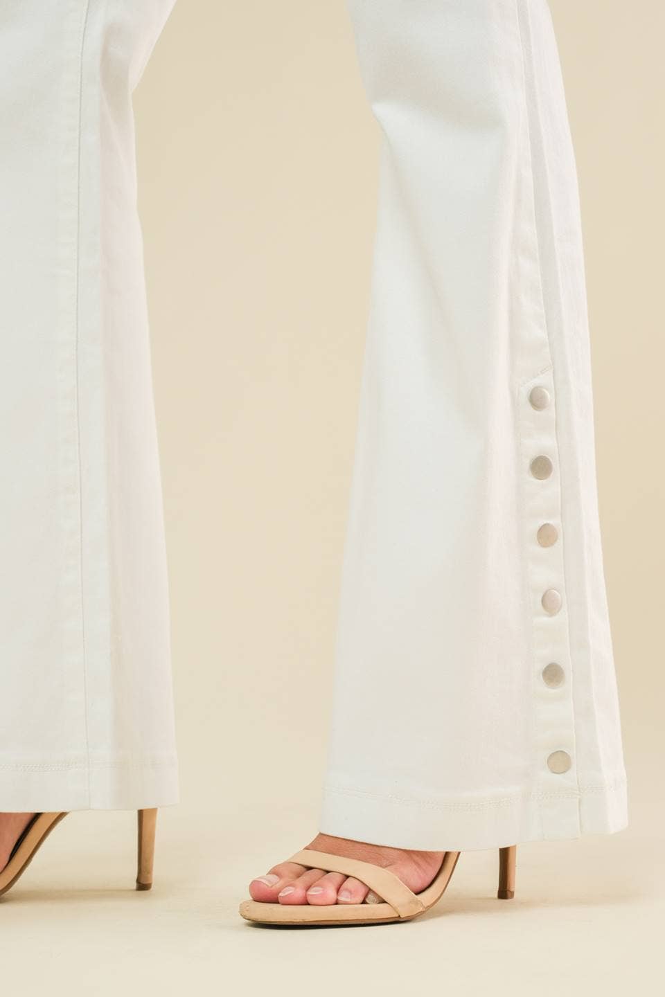 Coastal Chic White Wide Leg Pants