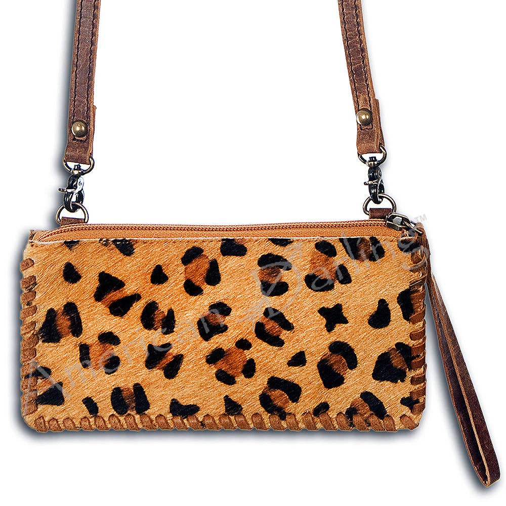 Wild West Leopard Crossbody Wallet