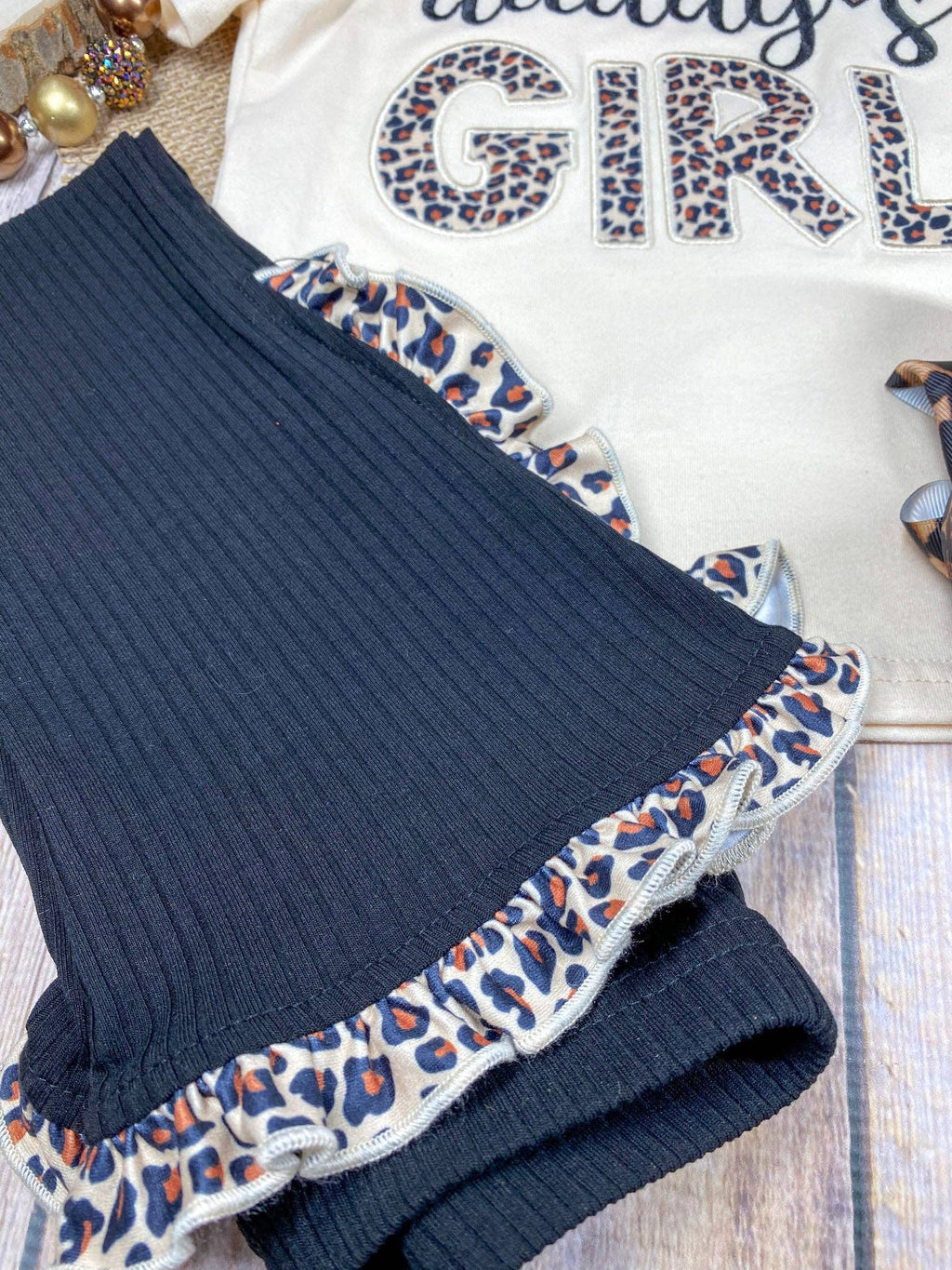 Daddy's Girl Leopard Flare Set