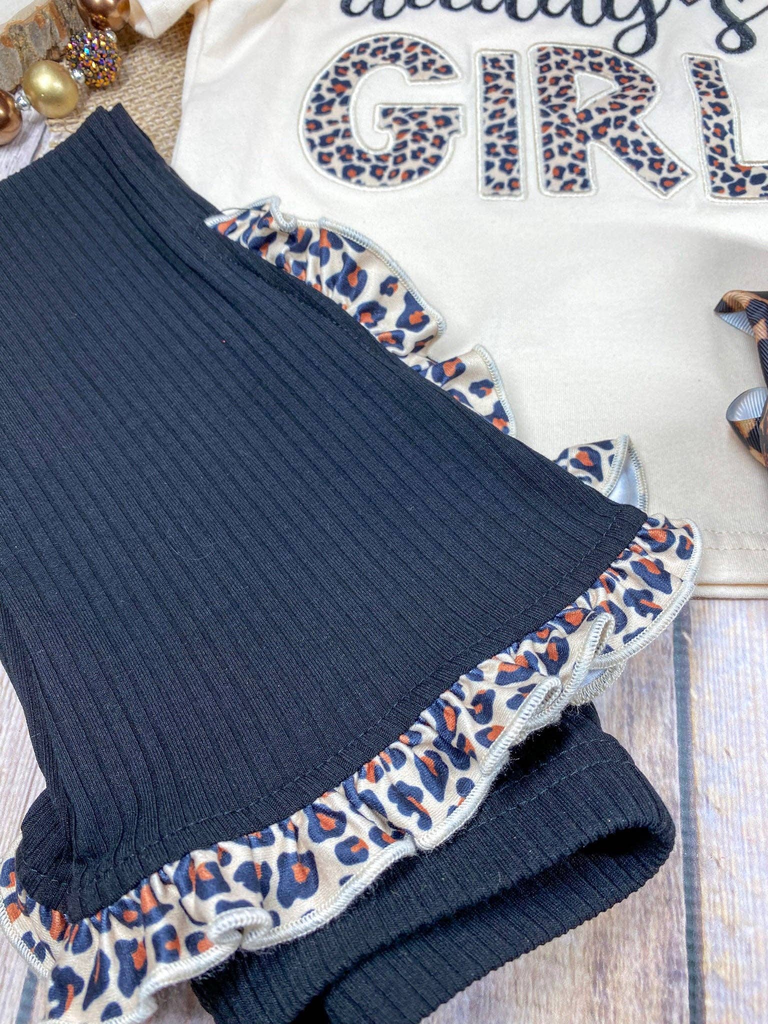 Daddy's Girl Leopard Flare Set