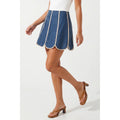 Coastal Scallop Mini Skirt