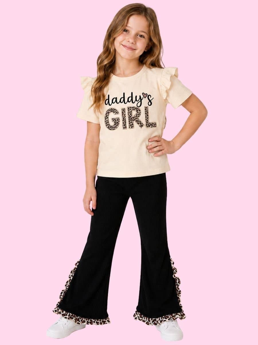Daddy's Girl Leopard Flare Set