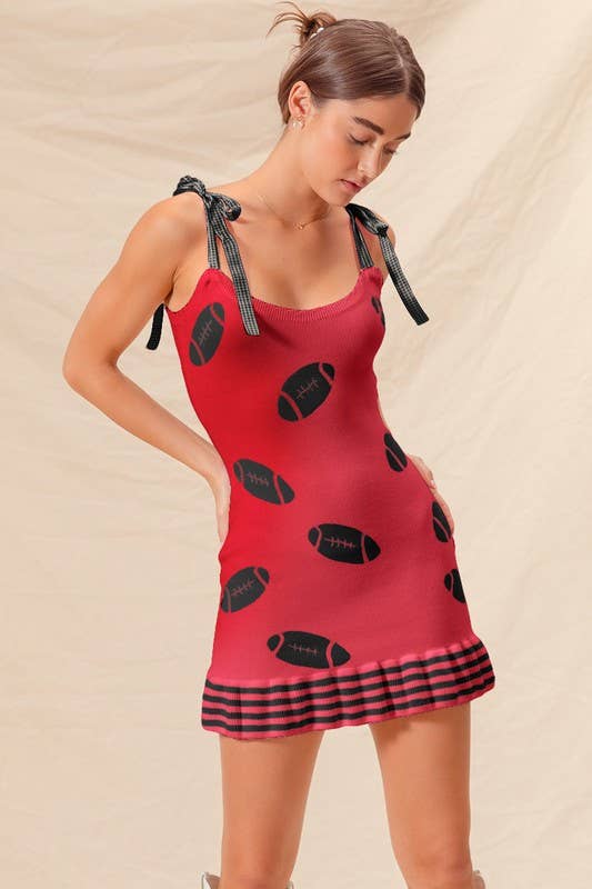 Gameday Football Knitted Mini Dress