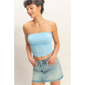 Ruched Bandeau Top