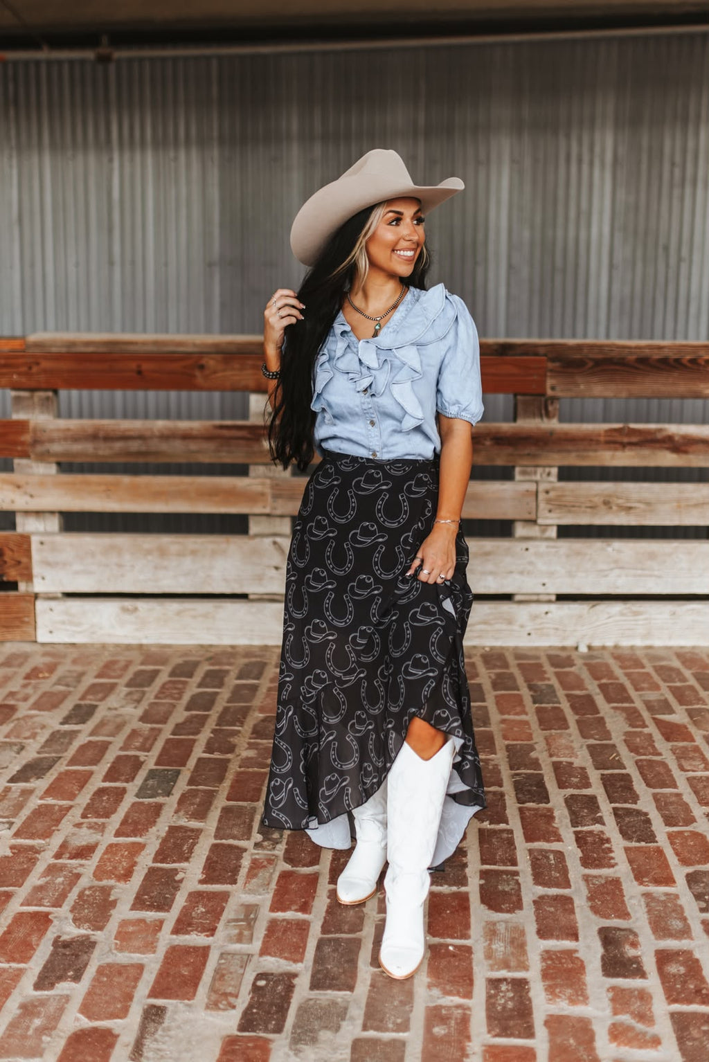 Wild West Darling Top
