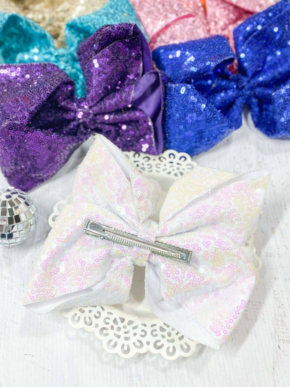 Sequin Texas Size Hair Bows