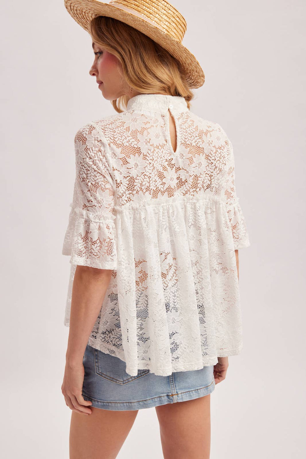 Ivory Lace Meadow Top
